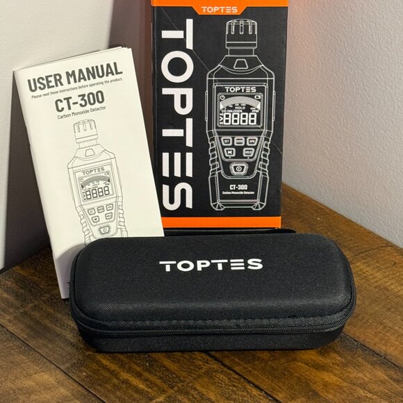 TopTes CT-300 Portable Carbon Monoxide Detector With Audible & Visual Alert NEW - Picture 3 of 7